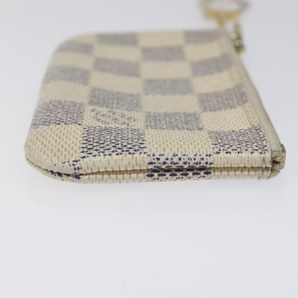 LOUIS VUITTON Damier Azur Pochette Cles Coin Purse N62659 LV Auth ki5525 - Picture 3 of 15